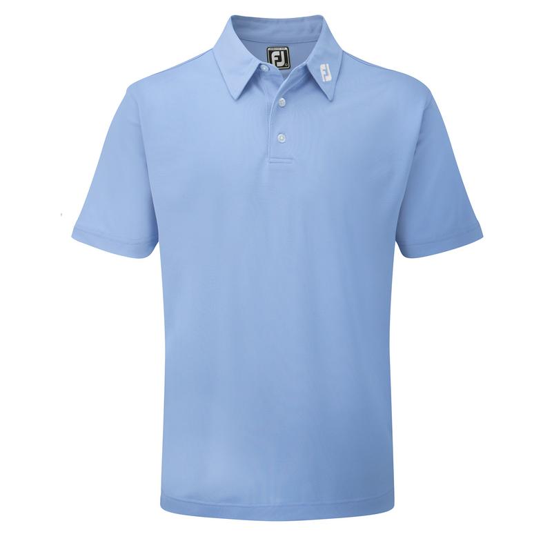 FootJoy Stretch Pique Solid Shirt - Athletic Light Blue - main image