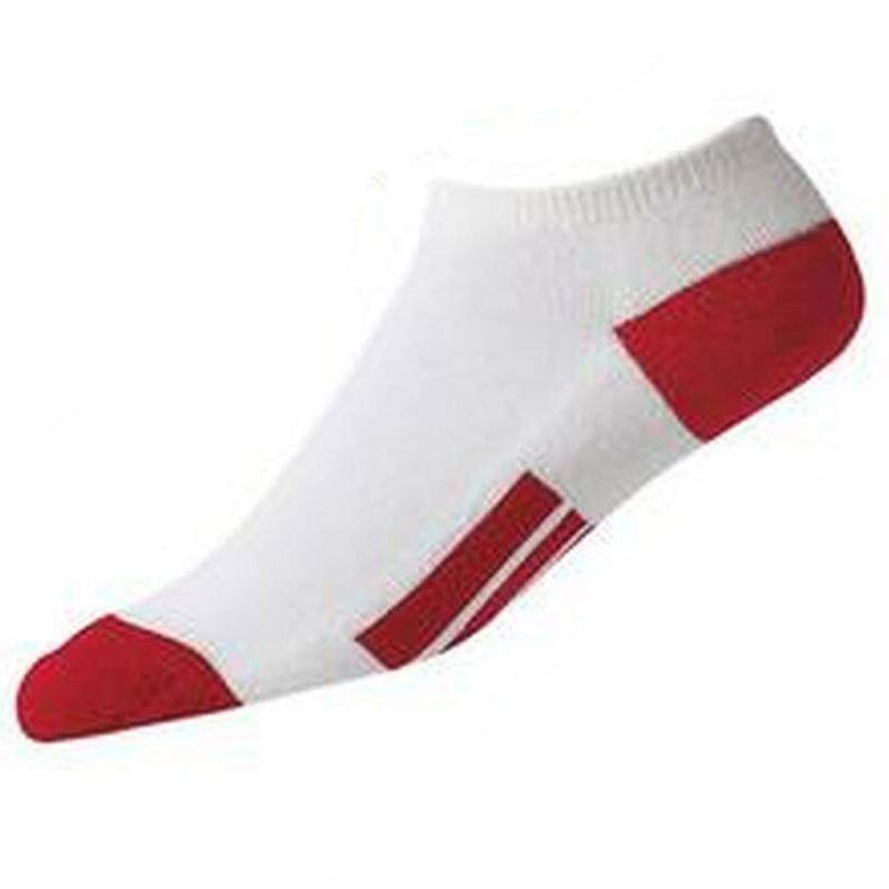 FootJoy Junior ProDry Low Cut Golf Socks - White/Red - main image