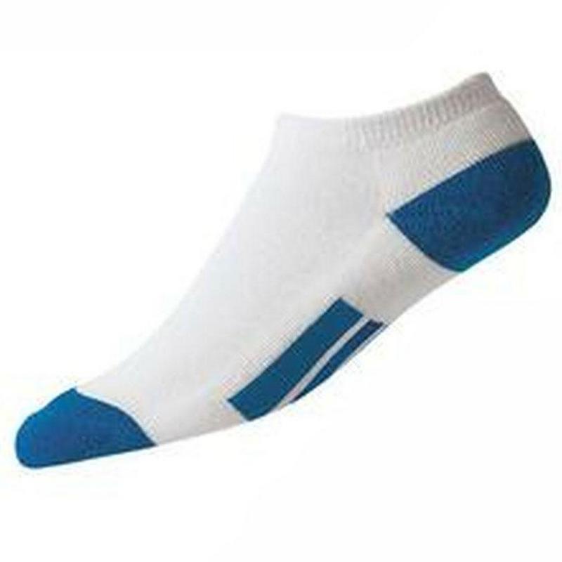 FootJoy Junior ProDry Low Cut Golf Socks - White/Blue - main image