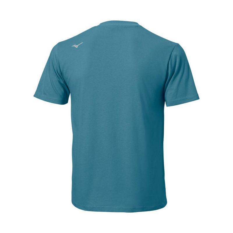 Mizuno Crossed Clubs Cotton Short Sleeve Tee Shirt - Larkspur - main image