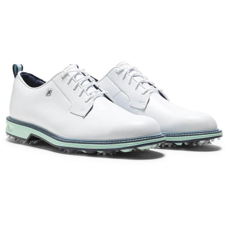 FootJoy Premiere Series Field Golf Shoes - White/Mint/Blue - main image