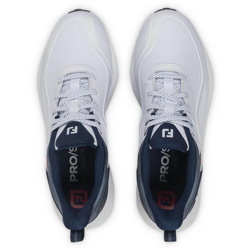 FootJoy Pro SL Golf Shoes - White/Blue/Red - main image