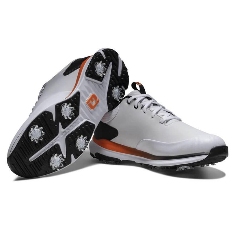 FootJoy Tour Rival Golf Shoes - White/Black/Orange - main image