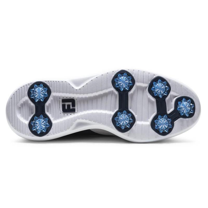 FootJoy Traditions Golf Shoes - White/Navy/Blue - main image