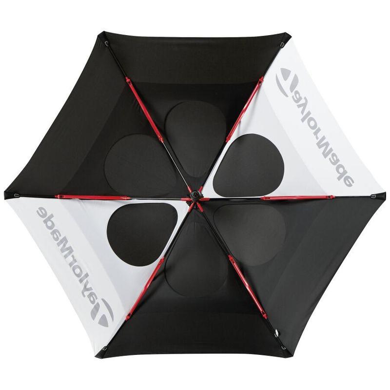 TaylorMade Double Canopy 68'' Golf Umbrella - Black/Grey - main image