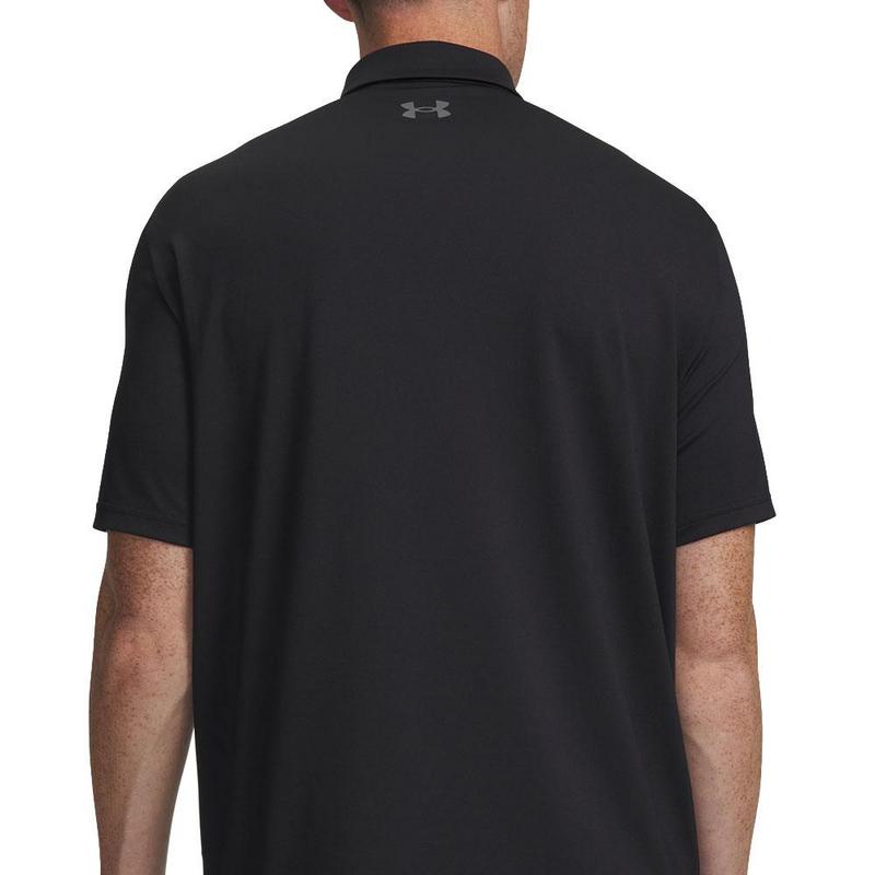 Under Armour UA Matchplay Golf Polo Shirt - Black/Castlerock - main image