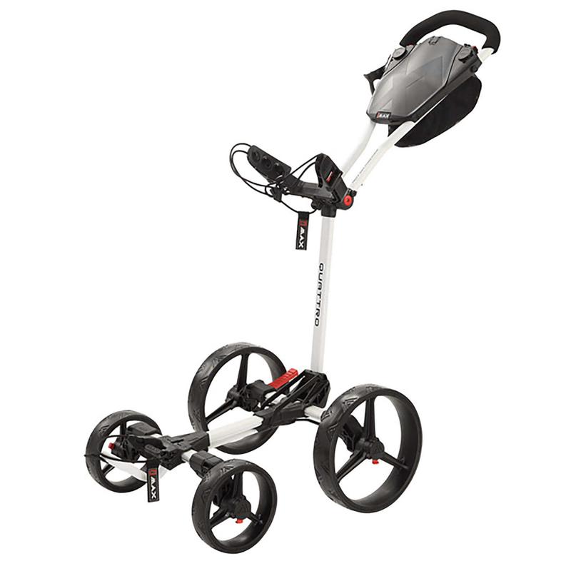 Big Max Blade Quattro 4 Wheel Golf Push Trolley - White - main image