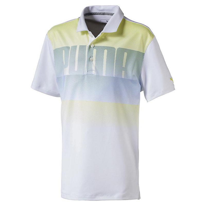 Puma Logo Junior Golf Polo Shirt - Yellow - main image
