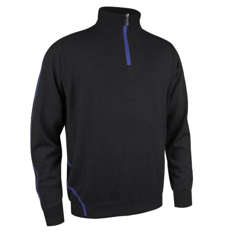 Sunderland Hamsin Mens Lined Sweater - Black/Electric Blue