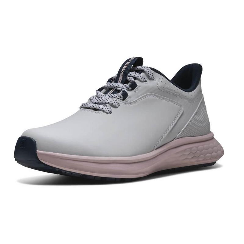 FootJoy Pulse Womens Golf Shoes - White/Navy/Pink - main image