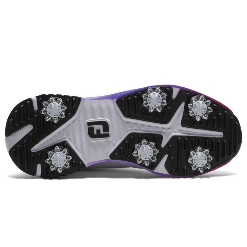 FootJoy Tour Rival Womens Golf Shoes - White/Silver/Pink - main image