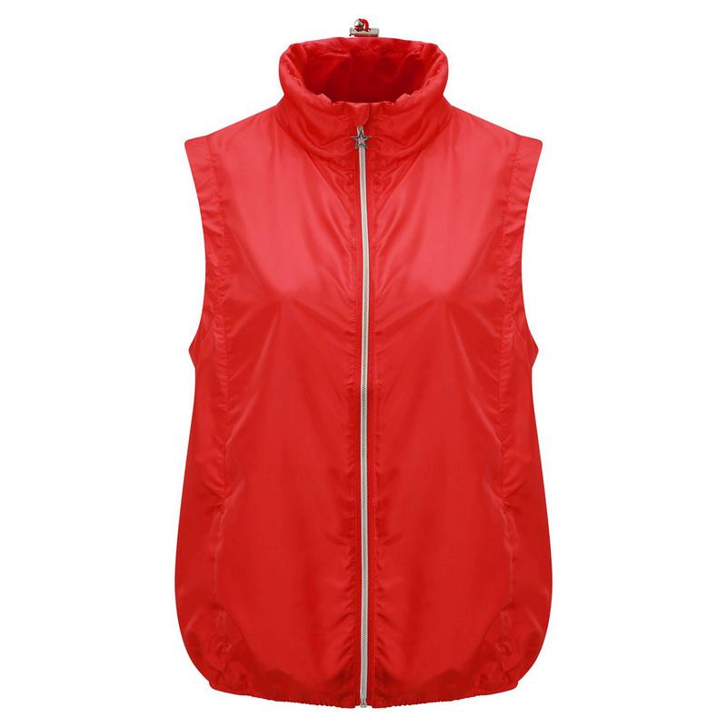 Swing Out Sister Womens Daisy Packable Gilet - Red - main image