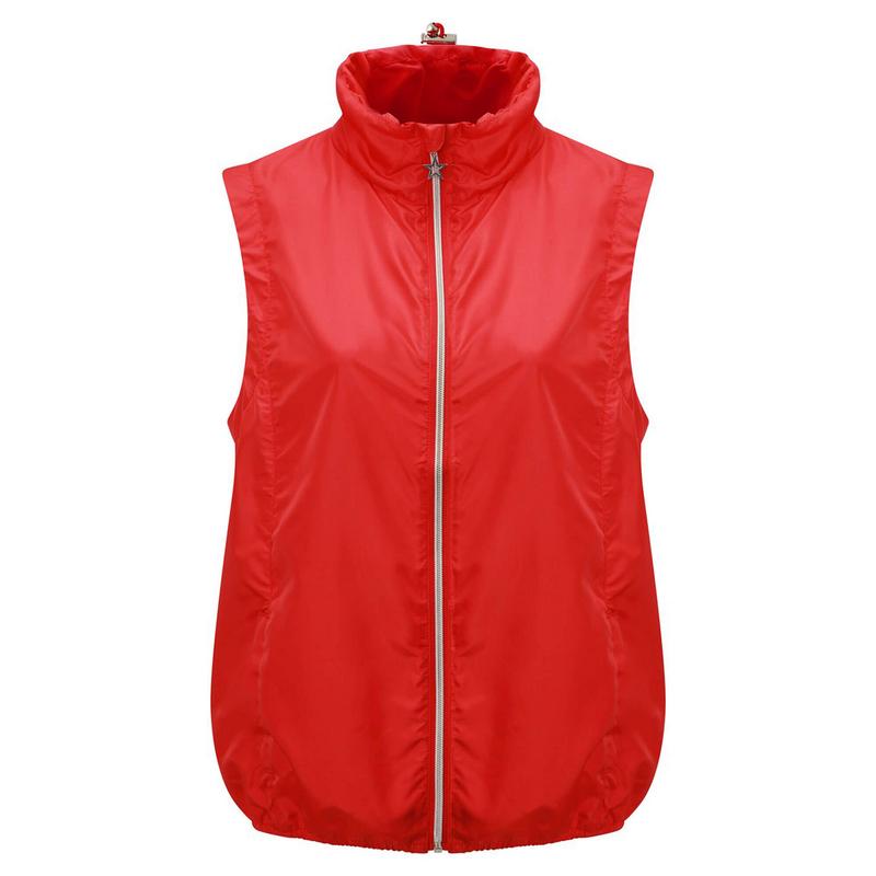 Swing Out Sister Womens Daisy Packable Gilet - Red - main image