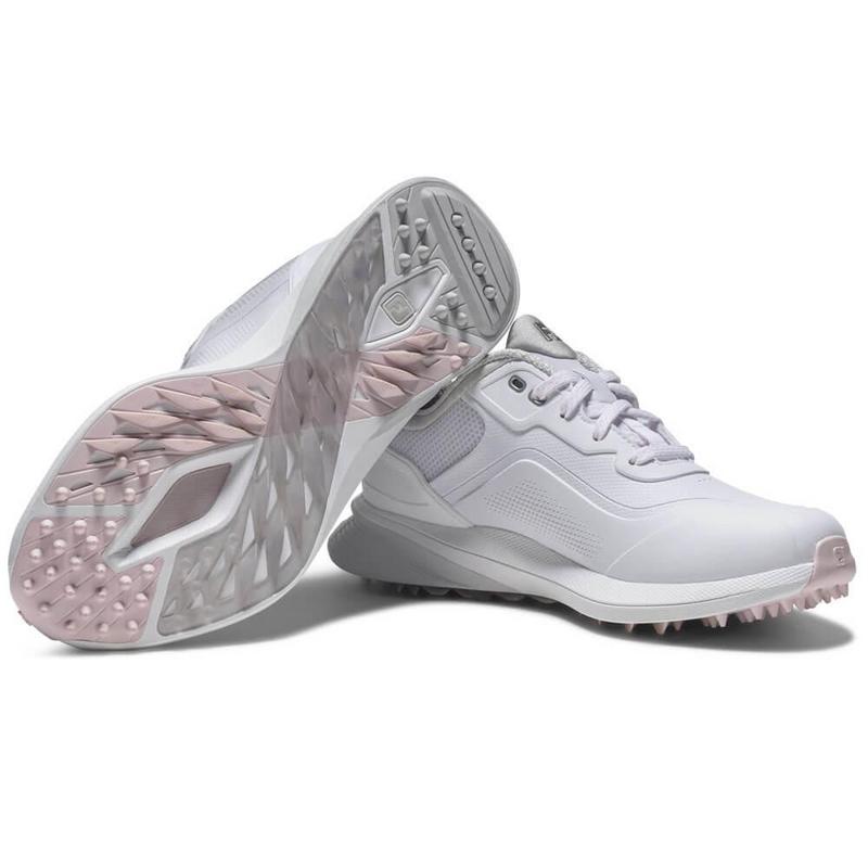 FootJoy Pro SL Womens Golf Shoes - White/Grey - main image
