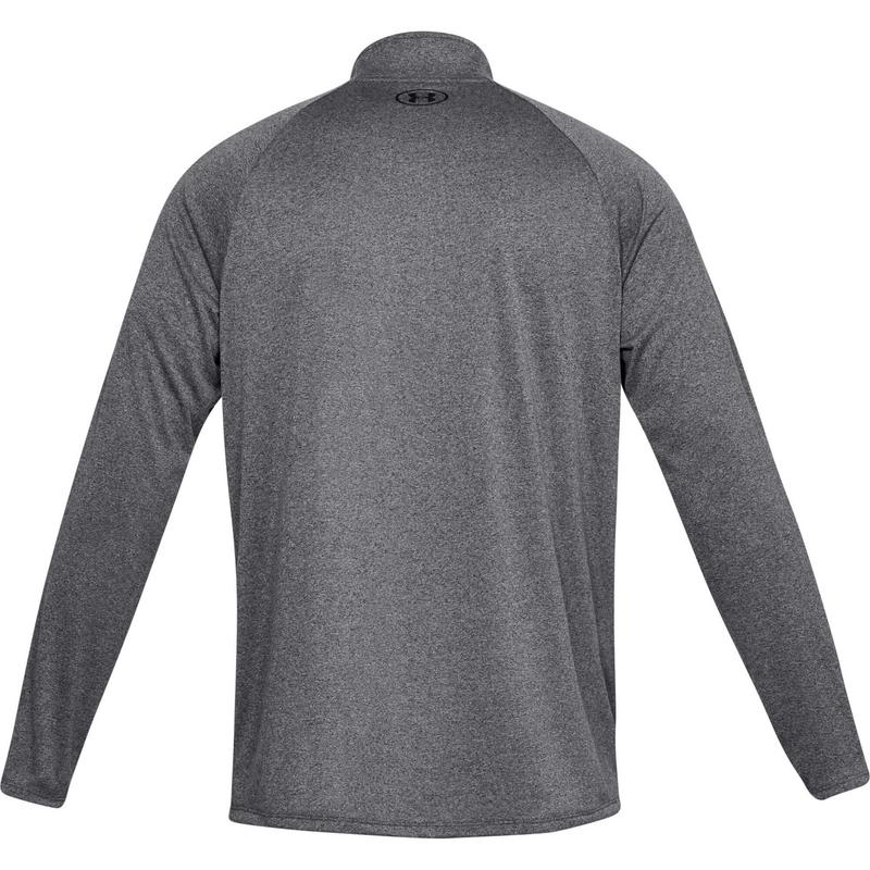 Under Armour Tech 2.0 Half Zip Long Sleeve Golf Top - Dark Grey - main image