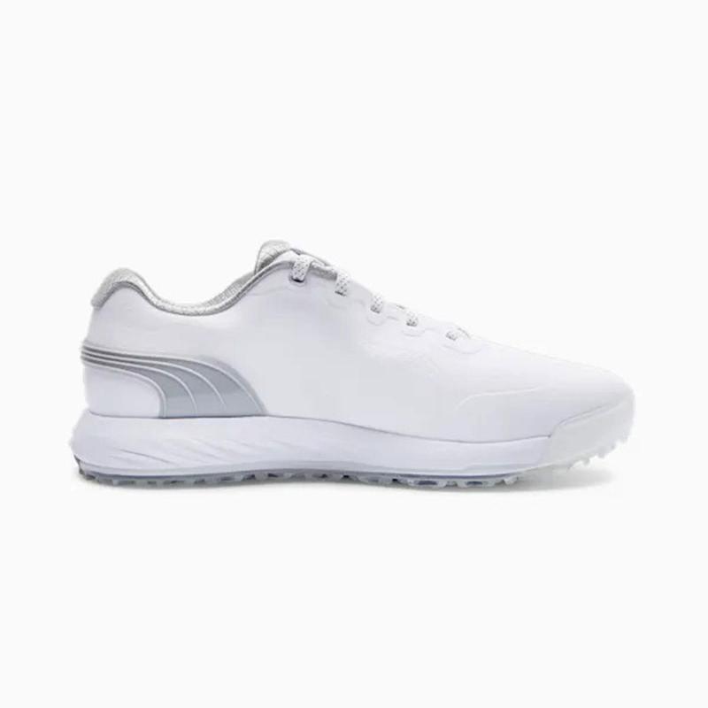 Puma Alphacat Nitro Golf Shoes - White/Grey/Silver - main image