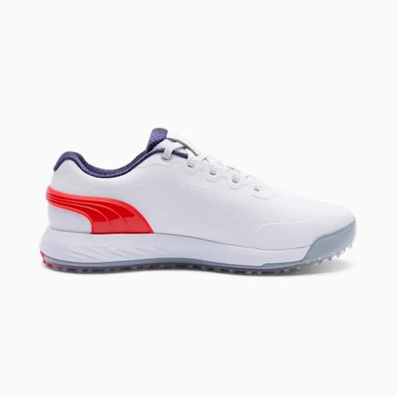 Puma Alphacat Nitro Golf Shoes - White/Red/Navy - main image