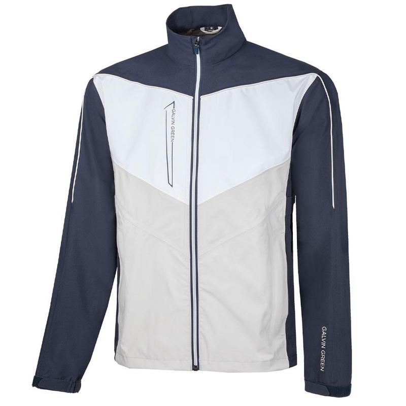 Galvin Green Armstrong GORE-TEX Paclite Waterproof Golf Jacket - Navy/Cool Grey/White - main image