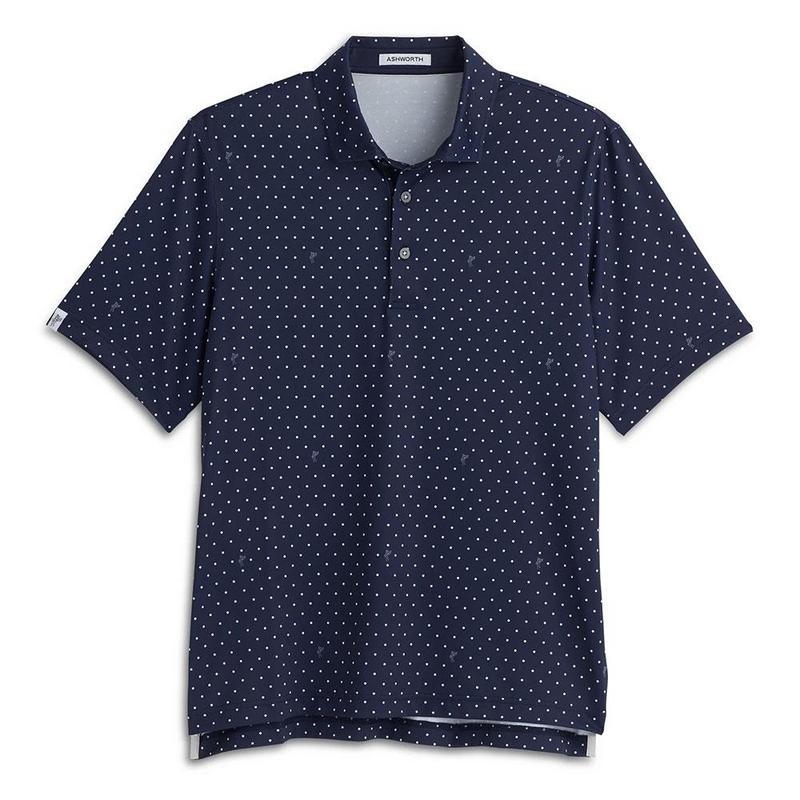 Ashworth Signature Golfman Golf Polo - Driver Navy - main image