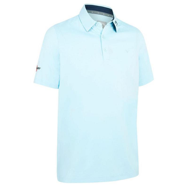 3 Chev Odyssey Golf Polo Shirt - Arctic Paradise