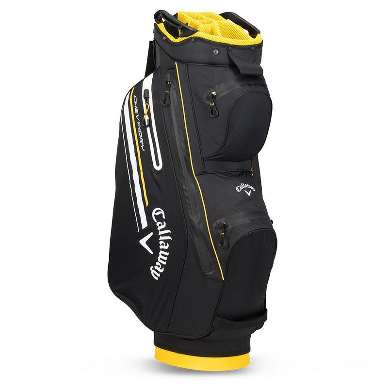 Callaway Chev Dry 14 Waterproof Golf Cart Bag - Black/Golden Rod - main image