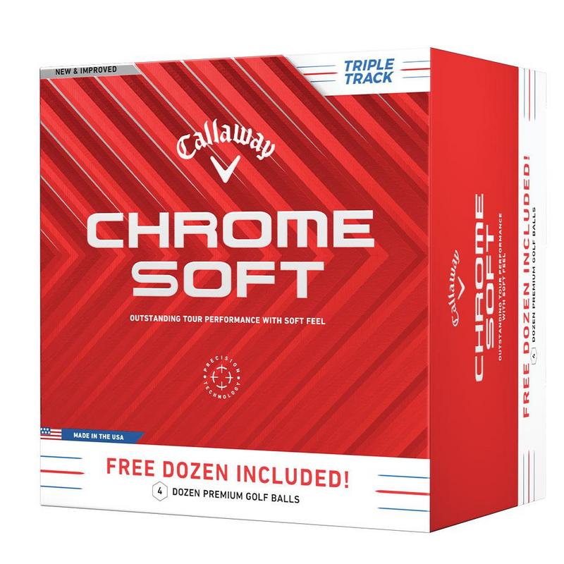 Callaway Chrome Soft Triple Track Golf Balls - 4 for 3 Offer - main image