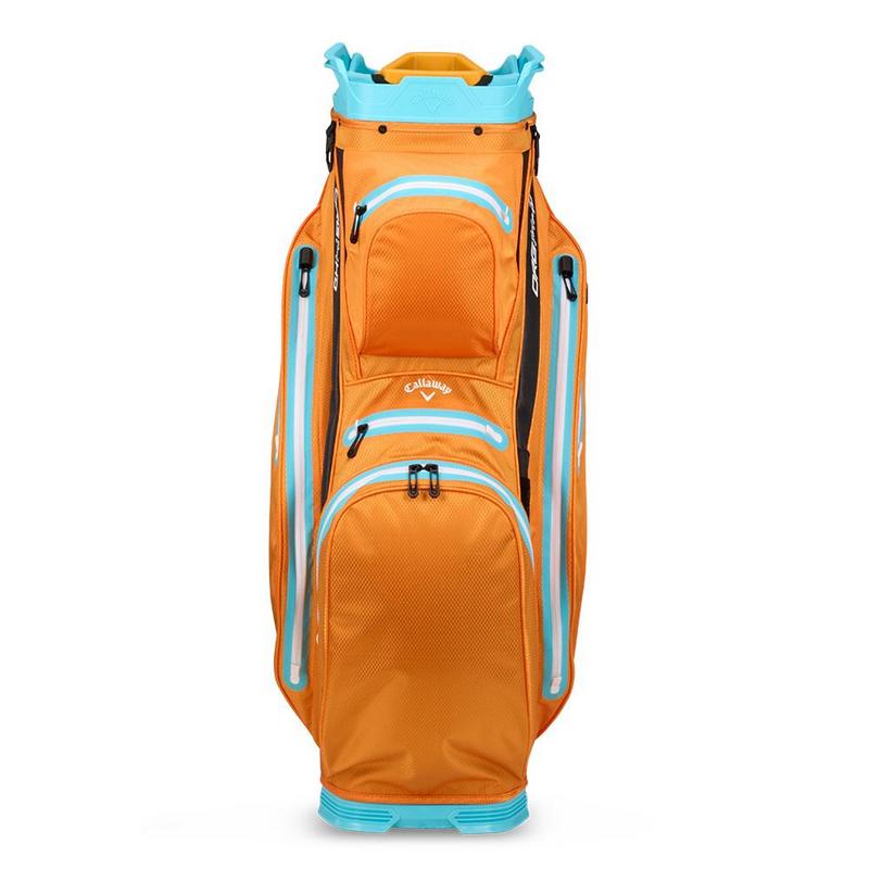 Callaway Org 14 HD Waterproof Golf Cart Bag - Orange/Electric Blue - main image