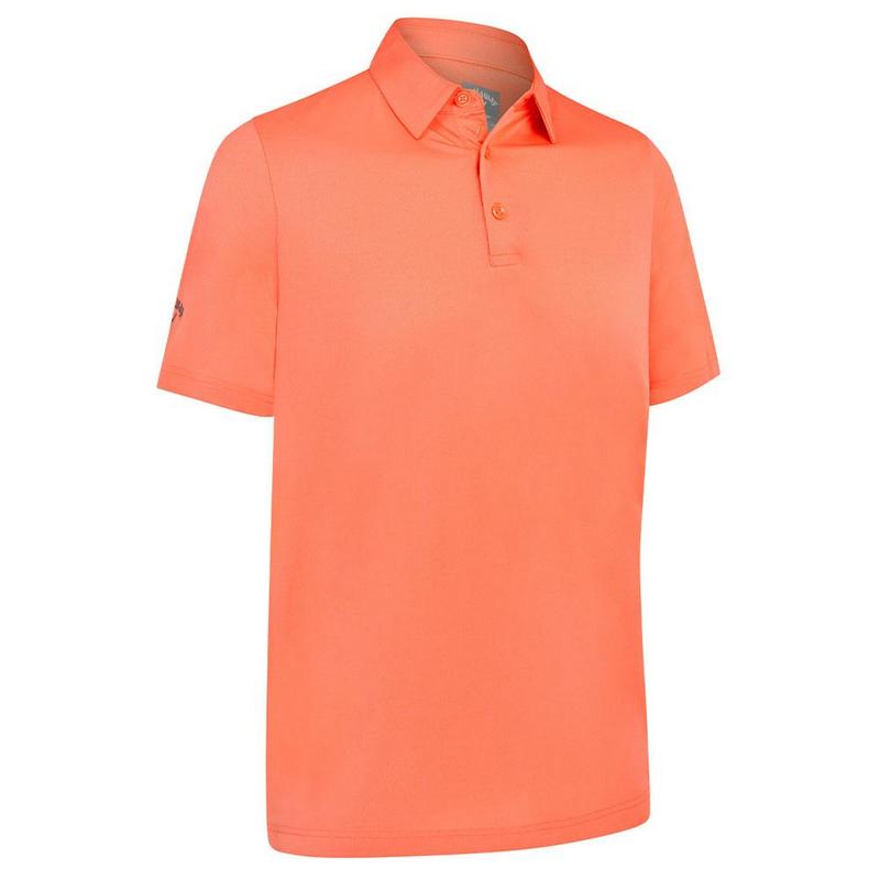 Callaway SS Solid Swing Tech Golf Polo Shirt Coral Chic