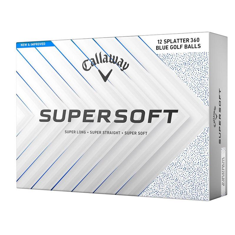 Callaway Supersoft Splatter 360 Golf Balls - Blue