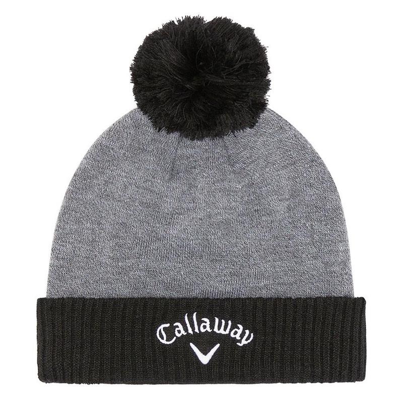 Callaway Tour Authentic Pom Golf Beanie - Charcoal/Black