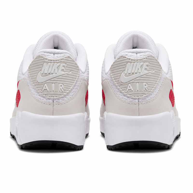 Nike Air Max 90 G Golf Shoes - White/Fire Red/Photon - main image