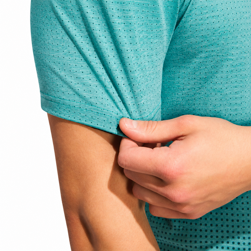 adidas Go To Rise Print Polo - Pure Teal - main image