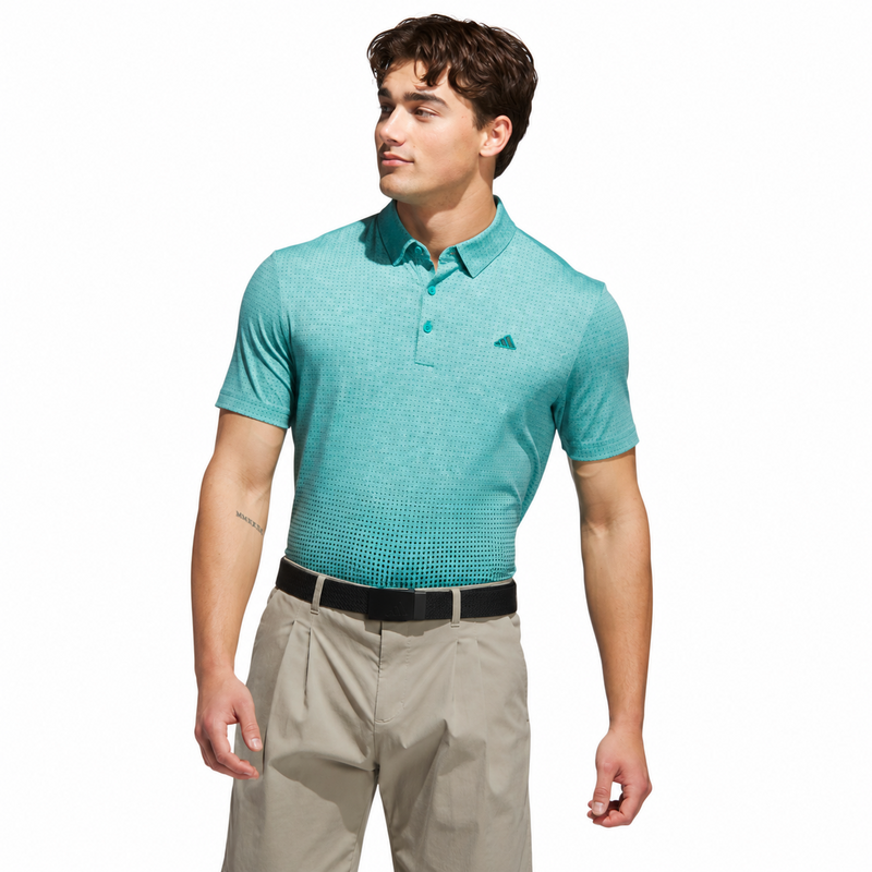 adidas Go To Rise Print Polo - Pure Teal - main image