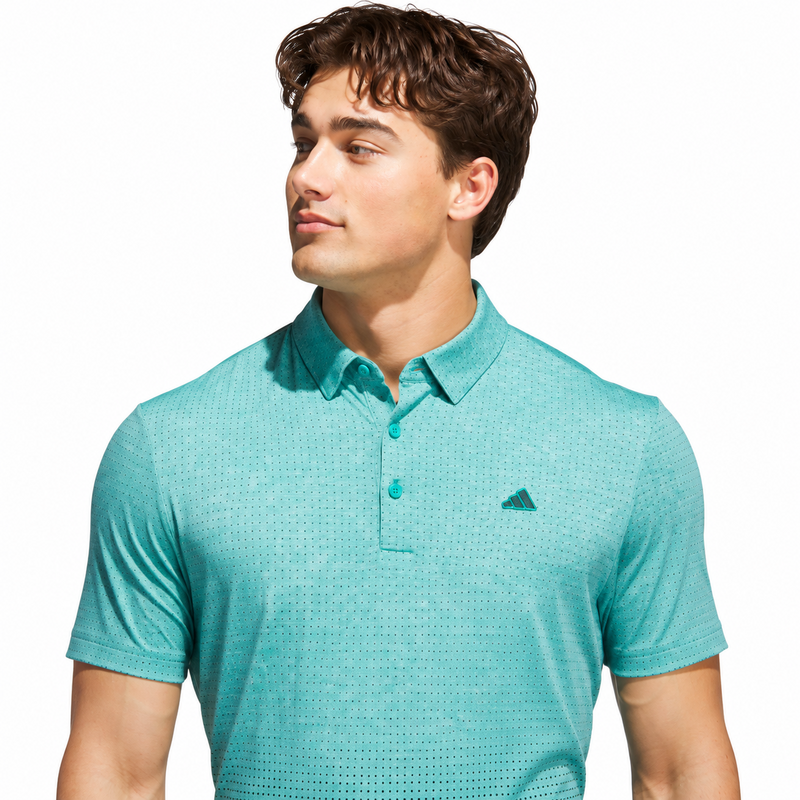 adidas Go To Rise Print Polo - Pure Teal - main image