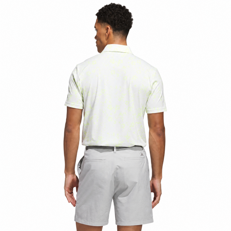 adidas Ultimate BTTR Print Golf Polo Shirt - Frozen Lemon - main image