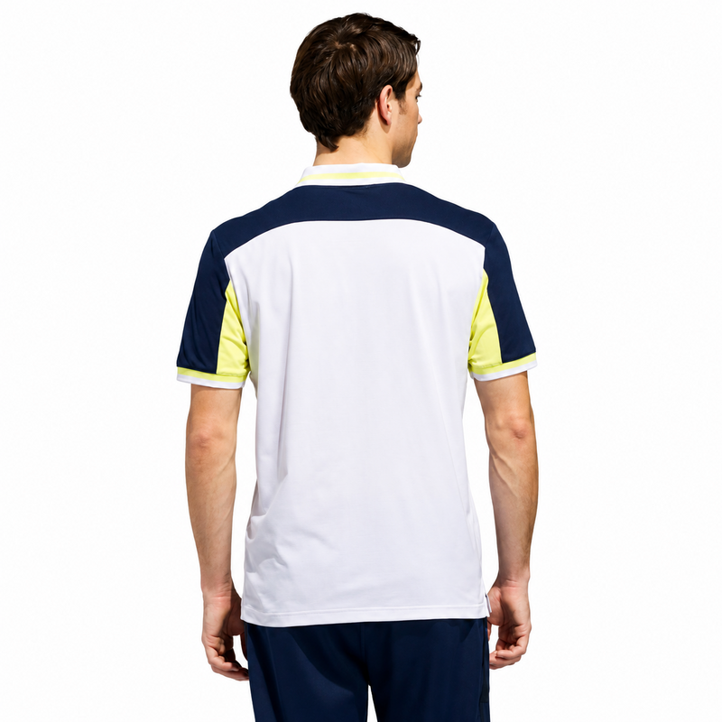 adidas BTC Twistknit Golf Polo Shirt - White/Frozen Lemon - main image