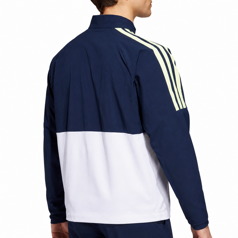 adidas Beyond the Course Windbreaker Golf Jacket - White/Collegaite Navy - main image