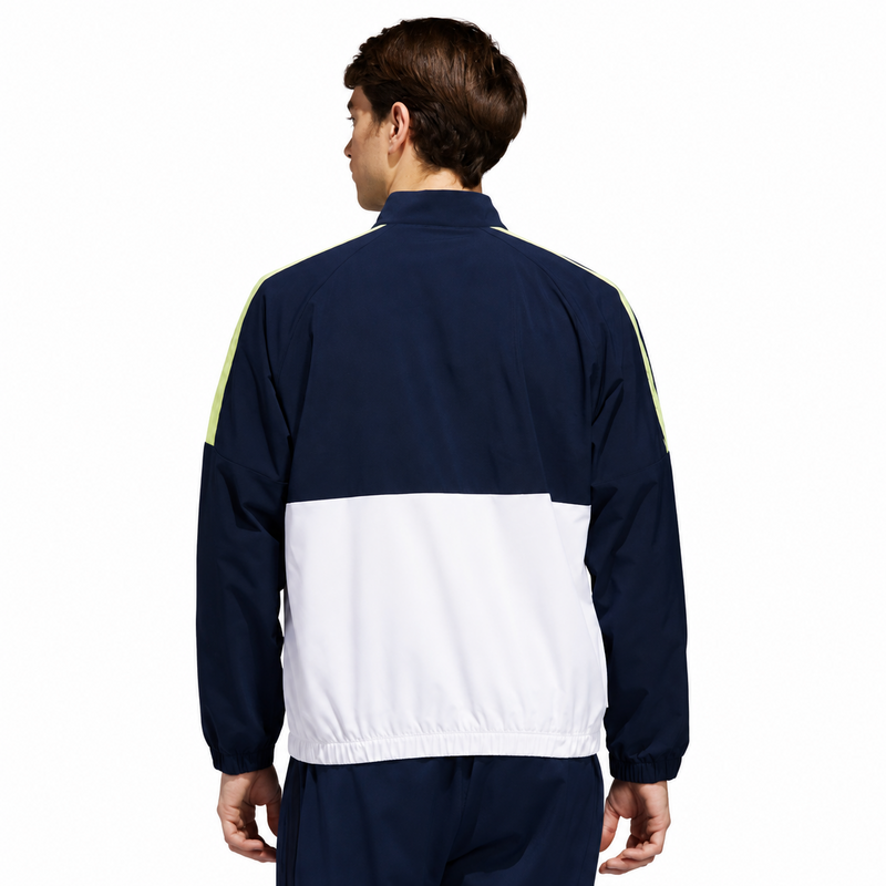 adidas Beyond the Course Windbreaker Golf Jacket - White/Collegaite Navy - main image