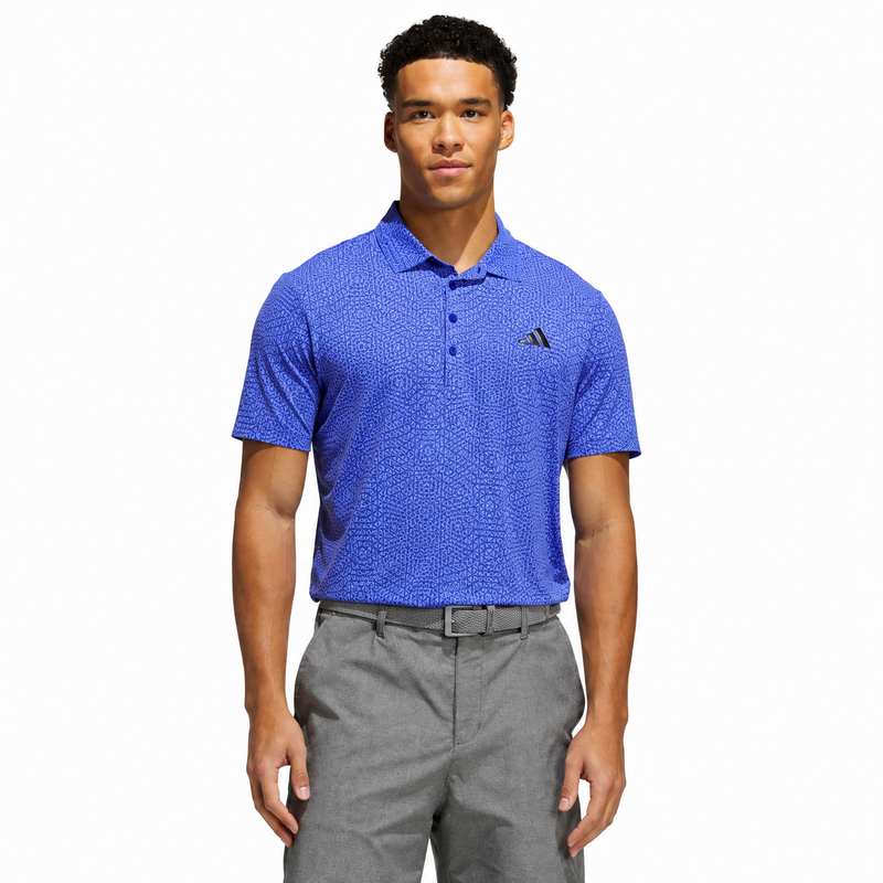 adidas Tour Deco Golf Polo Shirt - Dual Indigo/Lilac - main image