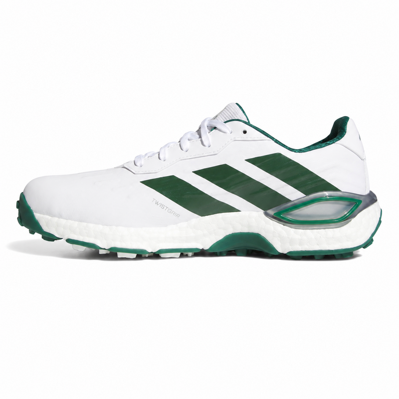 adidas Codechaos 27 Golf Shoes - White/Collegiate Green/Silver Metallic - main image
