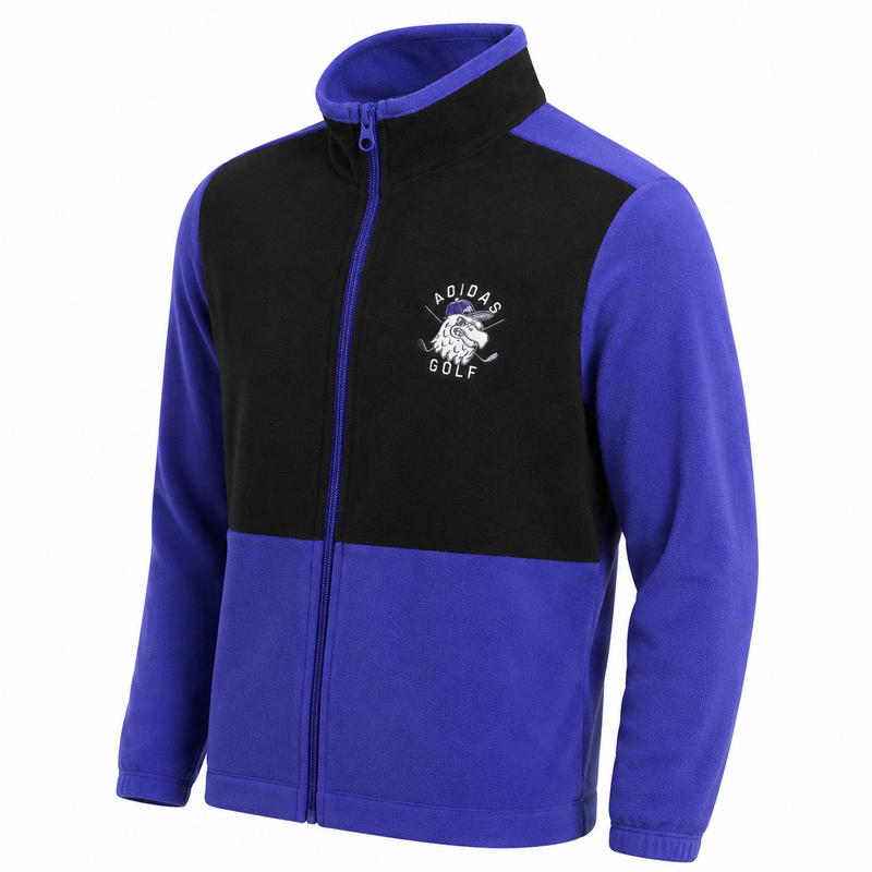 adidas Fleece Junior Zipped Golf Jacket - Dual Indigo - main image