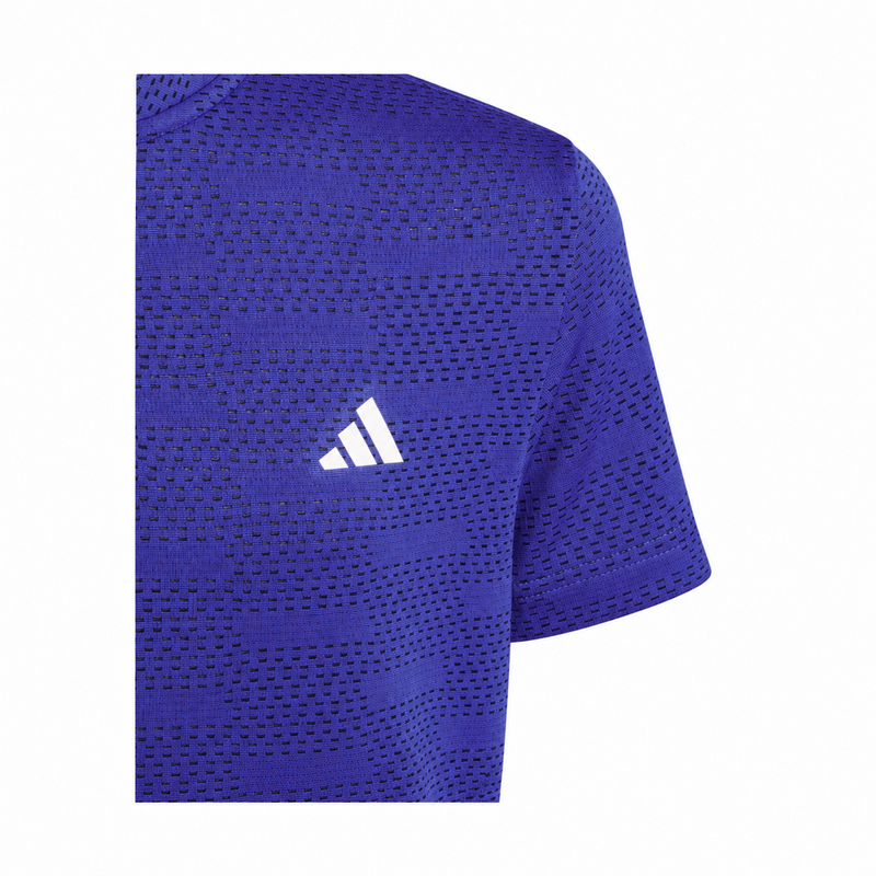 adidas Jacquard Junior Golf Polo Shirt - Dual Indigo - main image