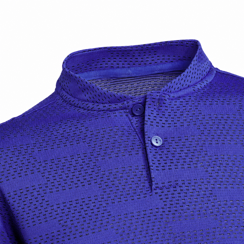 adidas Jacquard Junior Golf Polo Shirt - Dual Indigo - main image