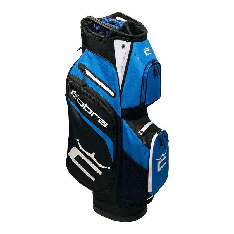 Cobra Signature Golf Cart Bag - Bright White/Black/Electric Blue - main image