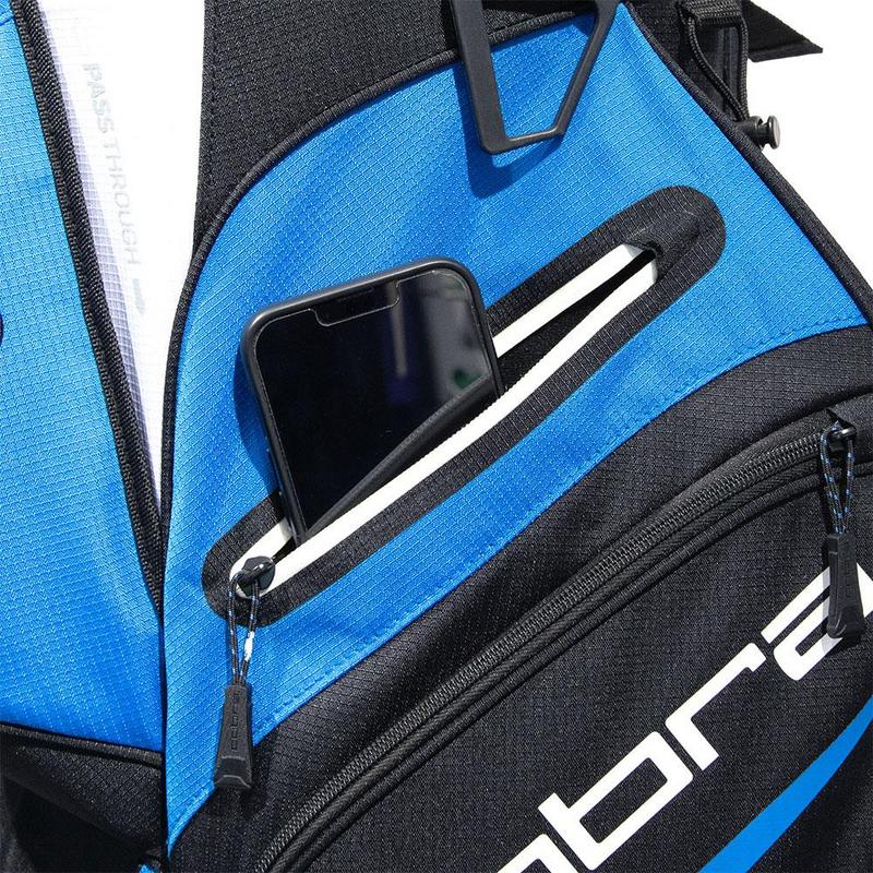 Cobra Signature Golf Cart Bag - Bright White/Black/Electric Blue - main image