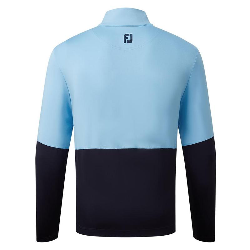 Footjoy Mens Colour Block Midlayer Golf Sweater - Blue Navy - main image