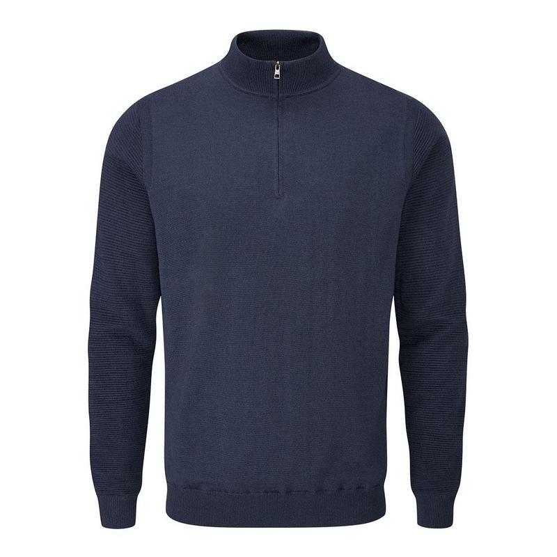 Ping Croy Lined Half Zip Golf Sweater - Oxford Blue