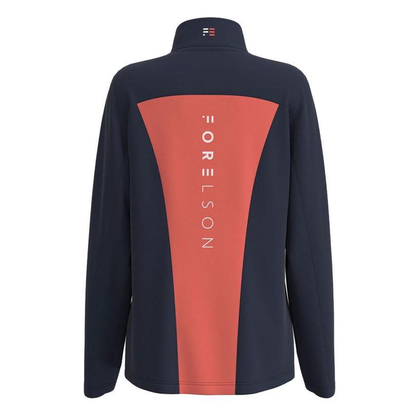 Forelson Draycott Ladies Full Zip Mid Layer - Navy/Coral - main image