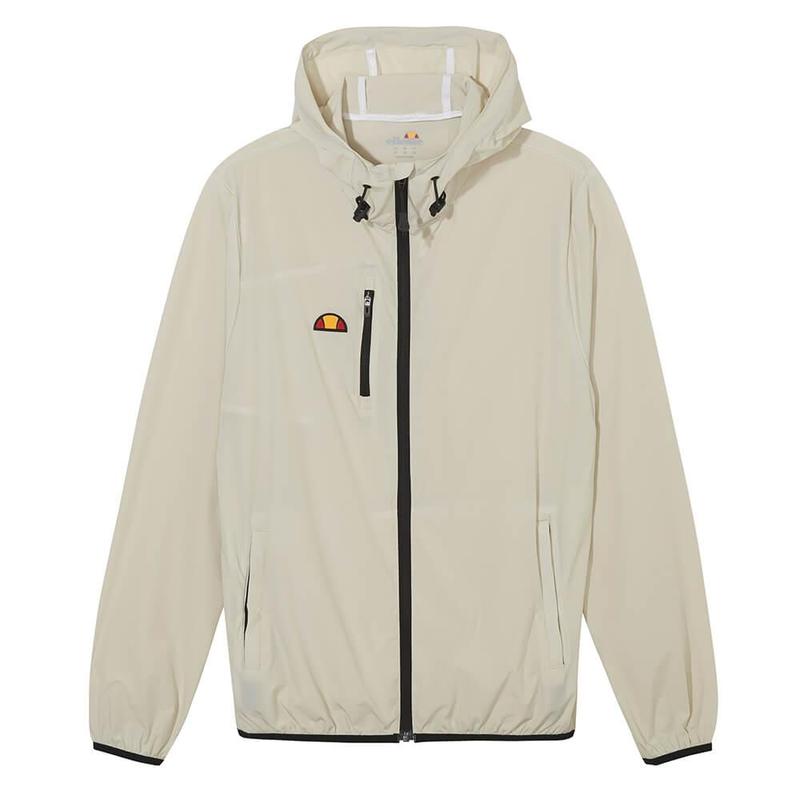 Ellesse Losali Hooded Full Zip Golf Jacket - Stone - main image