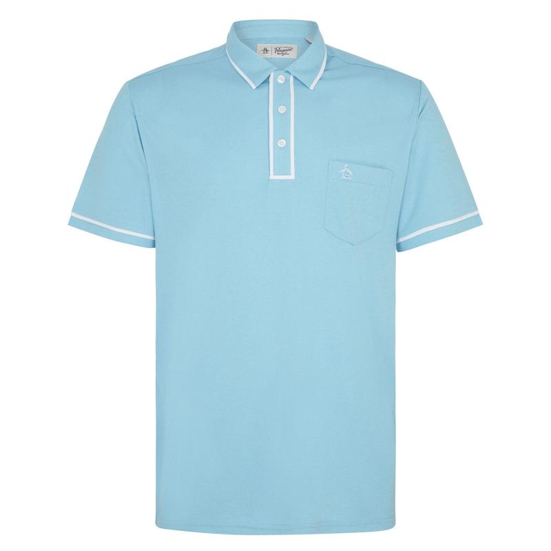 Original Penguin Eco Performance Earl Golf Polo Shirt - Aquarius - main image